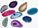 Image of agate slices number 00, dyed