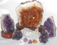 Amethyst, Citrine and Quartz