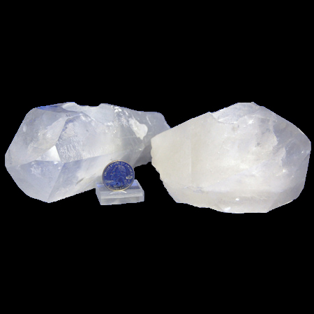 Image of clear quartz point candleholders