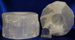 Image of top polished selenite candleholders