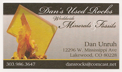 Image of show dealer: DAN'S USED ROCKS
