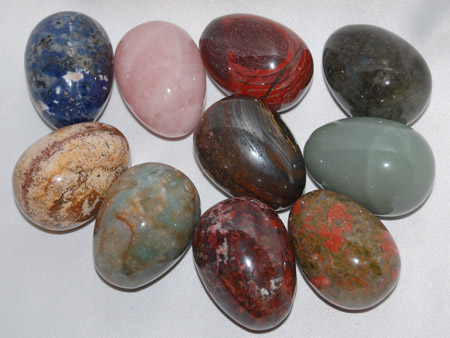 Image of assorted stone eggs
