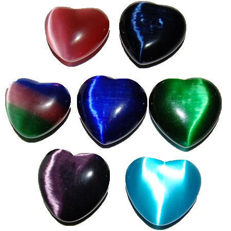Fiber optic hearts, 45 mm
