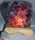 Image of amethyst cluster lamp on wood base