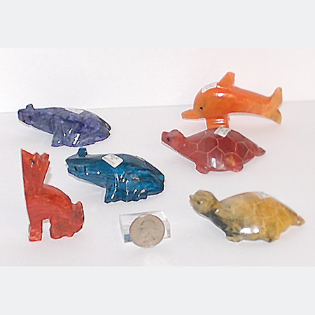 Mexican onyx animals number 2 dyed