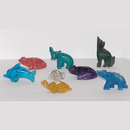 Mexican onyx animals number 1 dyed