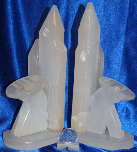 Mexican onyx bookend, cactus 20cm