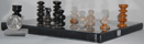 Image of mexican onyx chess set, small