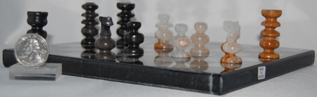 Mexican onyx chess set, small