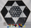 Image of mexican onyx chinese checker board with marbles, small