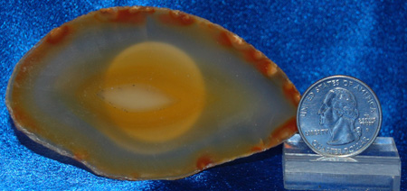 Image of a natural slice agate nightlight