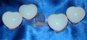 Image of opalite hearts, 45mm