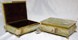 Pakistani onyx box with brass legs, 6 x 8 inch