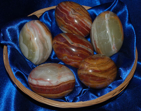 Pakistani onyx eggs, green banded