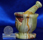 Image of pakistani onyx mortar and pestle 2.5 inch green banded