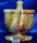 Image of pakistani onyx mortar and pestle, 6 inch green banded