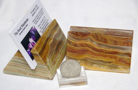 Pakistani onyx cardholder, 3 inch