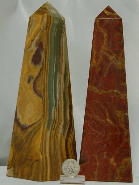 Pakistani Onyx obelisk 10x3  inch
