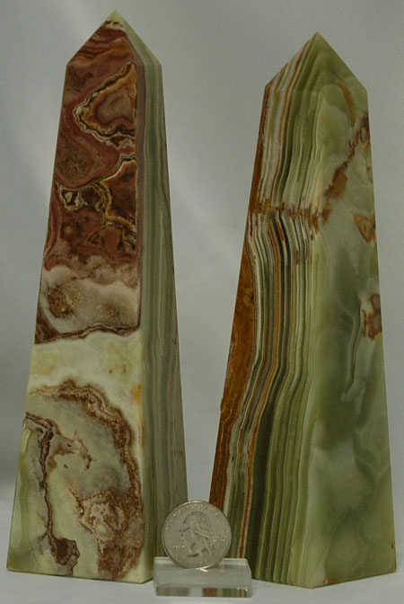 Pakistani Onyx obelisk 8x2  inch