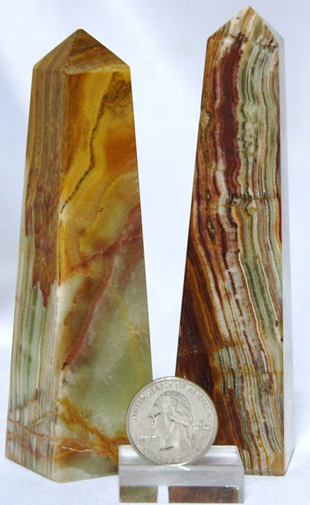 Pakistani Onyx obelisk 5x1.25  inch
