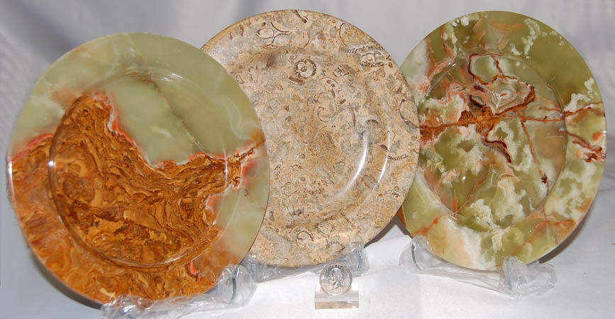 Pakistani Onyx Plate 8 inch