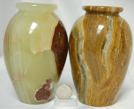 Image of Pakistani onyx egg shape vase 3x6 inch
