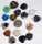 Image of gemstone heart pendants with bail