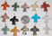 Image of gemstone pendants shaped as angels