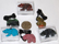 Image of gemstone animal figures with cord