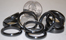 Image of hematite rings, domed and flat 4mm & 6mm