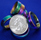 Image of magnetic hematite rings rainbow