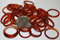 Image of carnelian rings, 4mm