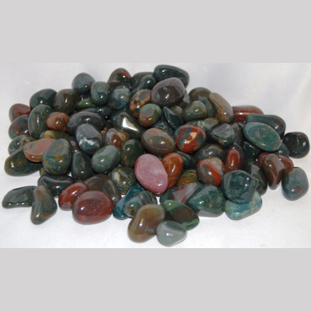 Image of tumbled bloodstone