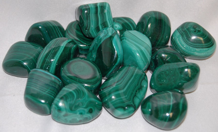 Image of tumbled malachite