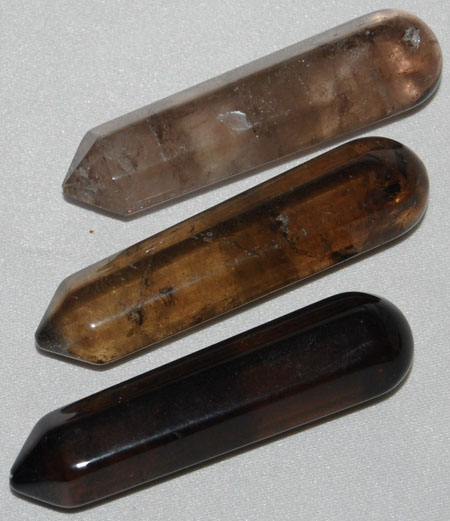 Image of smoky quartz massage wands