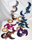 Image of windchimes made of agate slices shaped as moon and stars