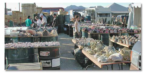 Image of Quartzsite Show booths