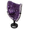 Wholesale Amethyst and Citrine Pieces for Interior Designer, Decorator and Home Décor, stone collectors, from Brazil and Uruguay, crystal pieces on metal stands, for sale B2B to rock and mineral shops, museum stores, interior designers and decorators, and metaphysical and gift shops. Bulk wholesale display & decorator pieces for retail.