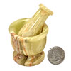 Pakistani Onyx 2 inch mortar and pestle PAK 1302