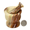Pakistani Onyx Mortar and pestle PAK 1304