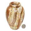 Pakistani Onyx 6 inch tall egg shaped vase